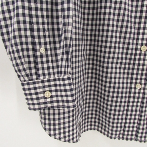 Lauren Ralph Lauren Gingham Navy/White Blouse 2X - Picture 6 of 12